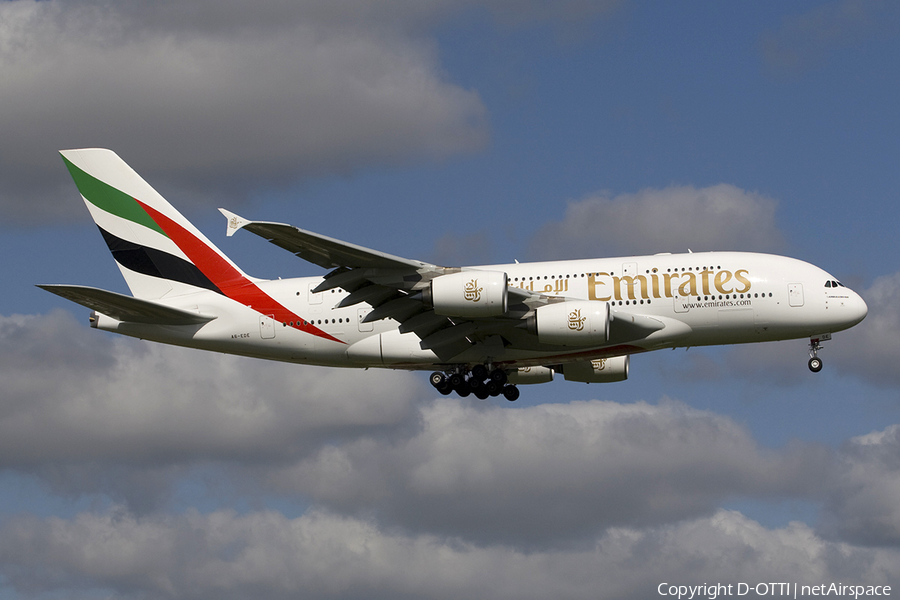 Emirates Airbus A380-861 (A6-EDE) | Photo 277785