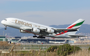 Emirates Airbus A380-861 (A6-EDF) at  Barcelona - El Prat, Spain
