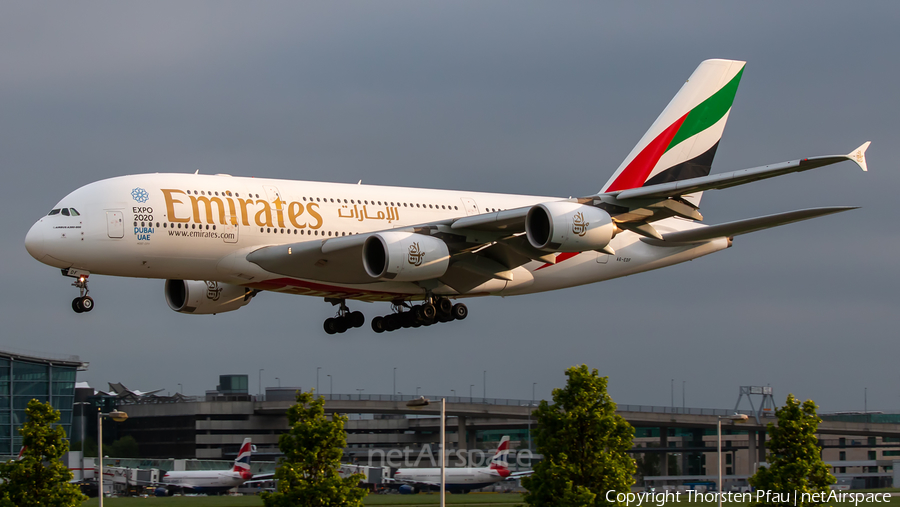 Emirates Airbus A380-861 (A6-EDF) | Photo 437125