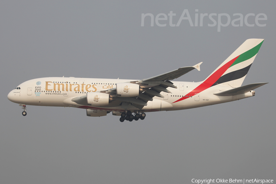 Emirates Airbus A380-861 (A6-EDF) | Photo 70235