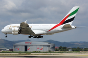 Emirates Airbus A380-861 (A6-EDG) at  Barcelona - El Prat, Spain