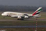 Emirates Airbus A380-861 (A6-EDG) at  Dusseldorf - International, Germany