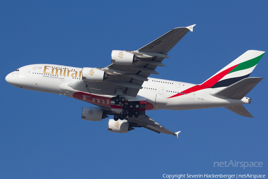 Emirates Airbus A380-861 (A6-EDG) | Photo 198894