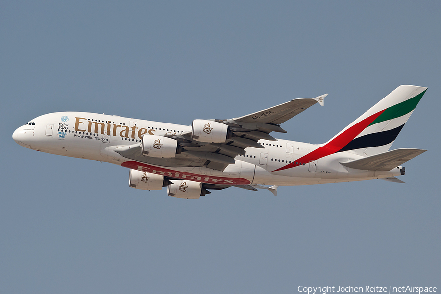 Emirates Airbus A380-861 (A6-EDG) | Photo 48765
