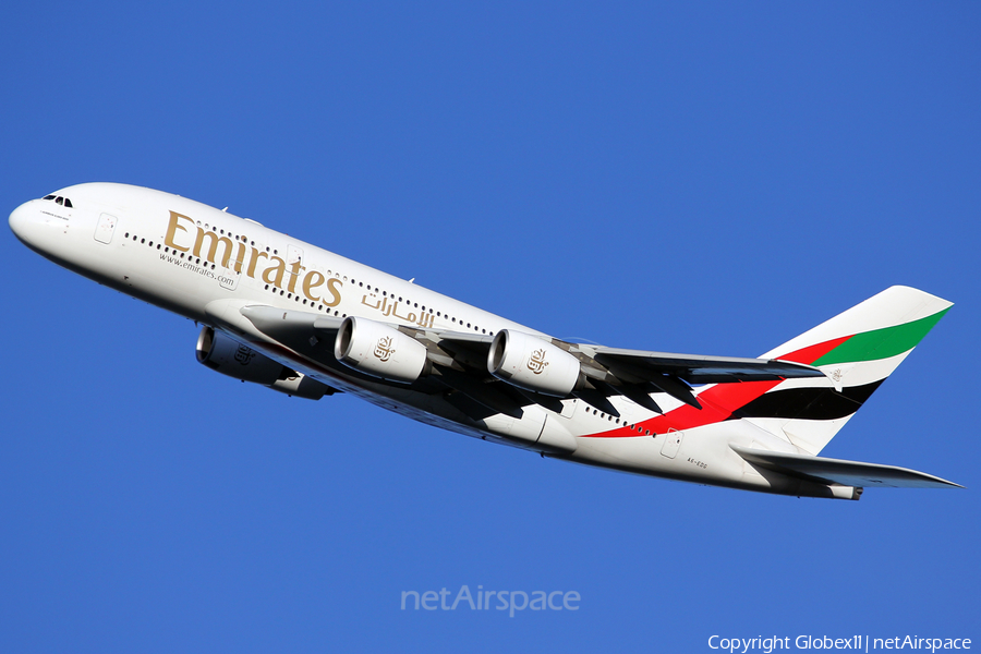 Emirates Airbus A380-861 (A6-EDG) | Photo 18259