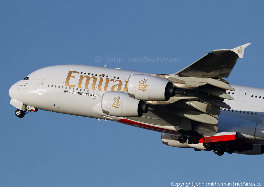 Emirates Airbus A380-861 (A6-EDG) | Photo 24555