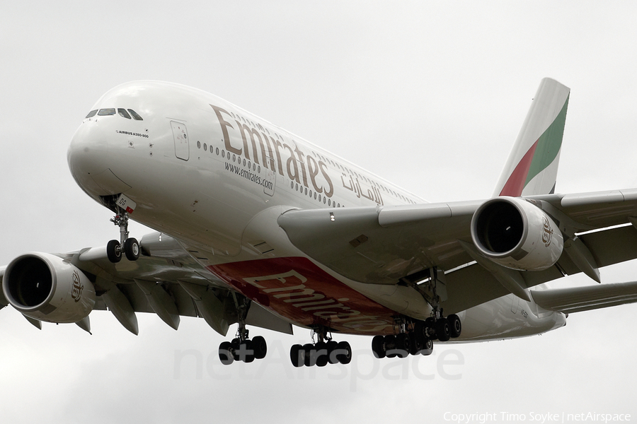Emirates Airbus A380-861 (A6-EDG) | Photo 47418