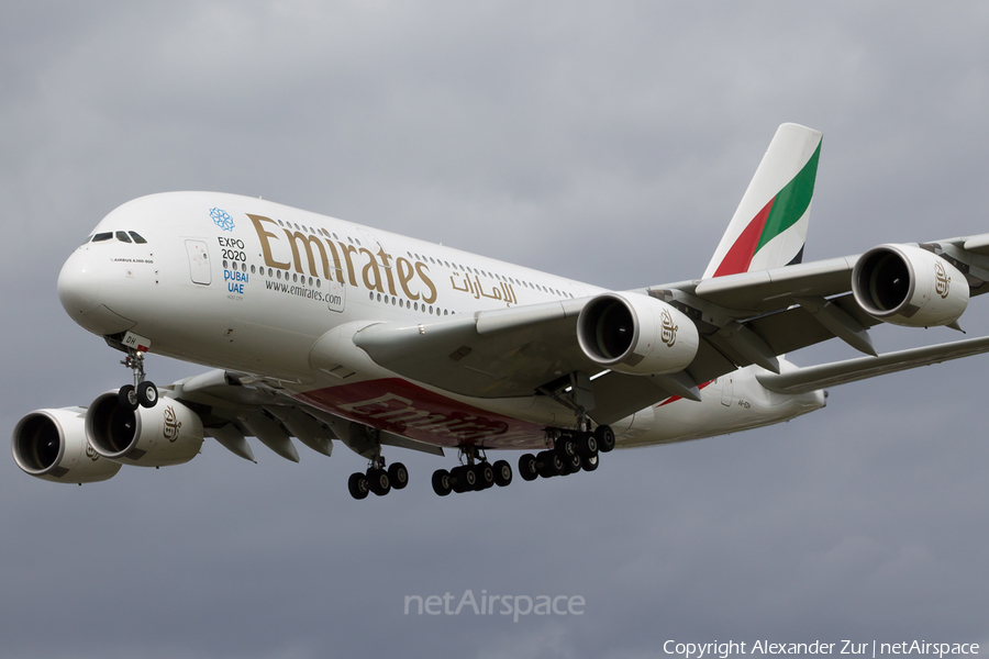 Emirates Airbus A380-861 (A6-EDH) | Photo 153300