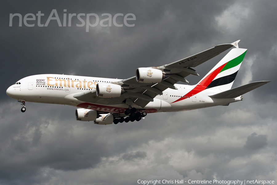 Emirates Airbus A380-861 (A6-EDH) | Photo 3546