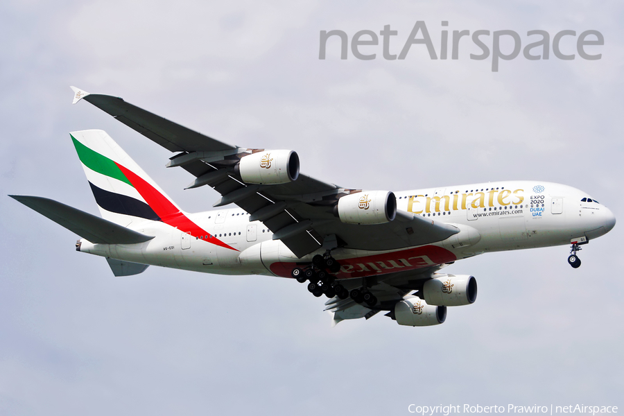 Emirates Airbus A380-861 (A6-EDI) | Photo 389118