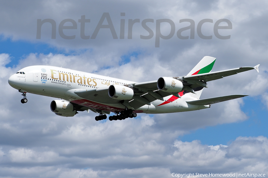 Emirates Airbus A380-861 (A6-EDJ) | Photo 168468