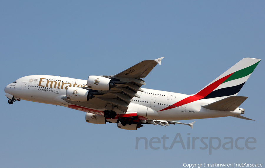 Emirates Airbus A380-861 (A6-EDJ) | Photo 252924