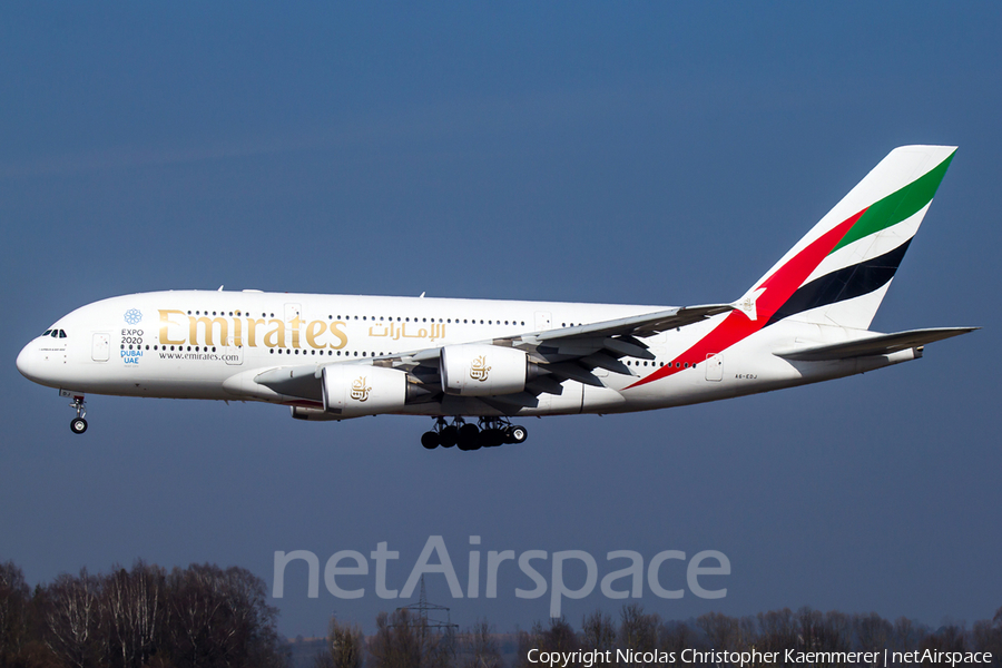 Emirates Airbus A380-861 (A6-EDJ) | Photo 161133