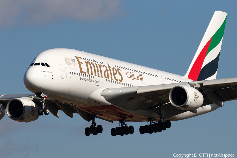 Emirates Airbus A380-861 (A6-EDK) | Photo 293892