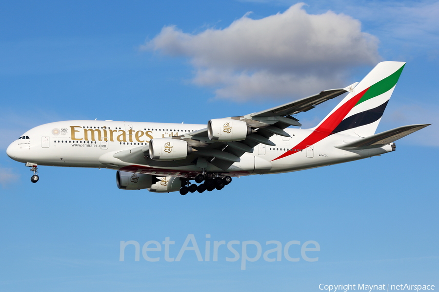 Emirates Airbus A380-861 (A6-EDK) | Photo 214801