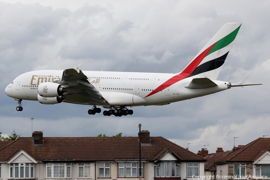 Emirates Airbus A380-861 (A6-EDK) | Photo 7397