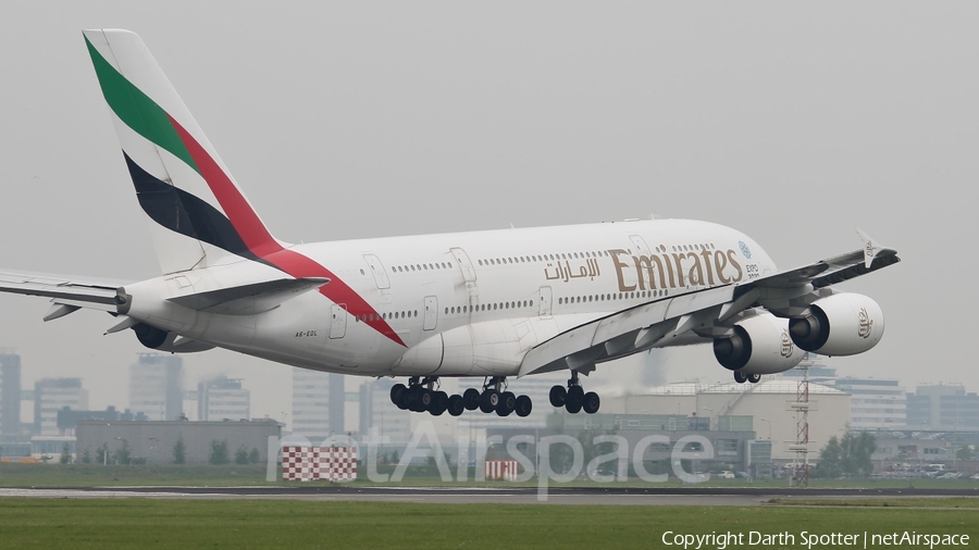Emirates Airbus A380-861 (A6-EDL) | Photo 216071