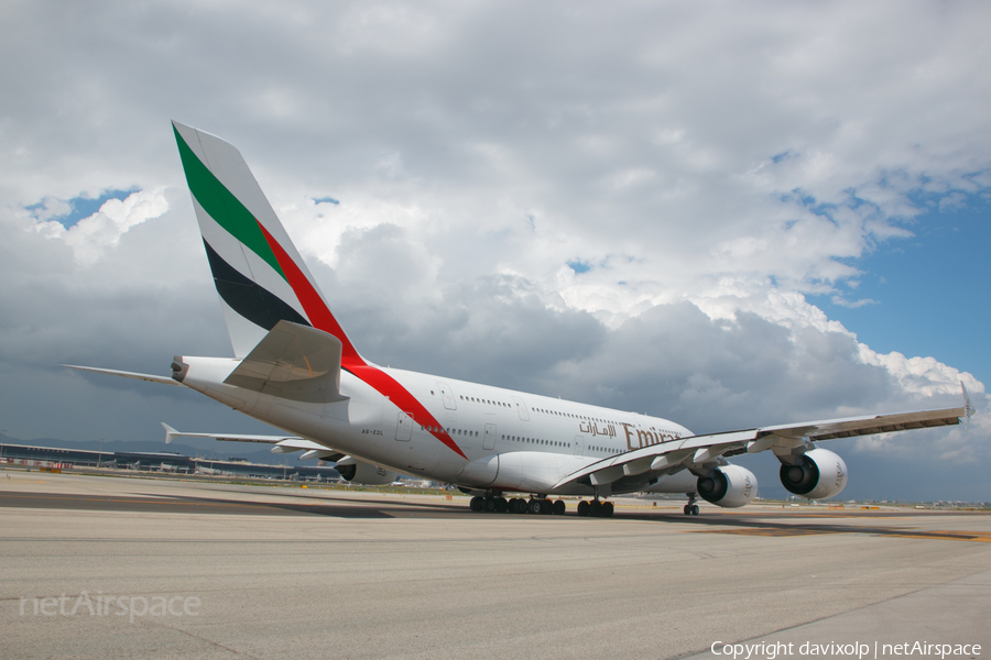 Emirates Airbus A380-861 (A6-EDL) | Photo 365605