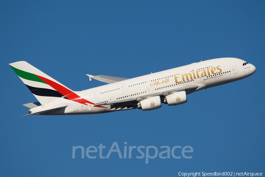 Emirates Airbus A380-861 (A6-EDL) | Photo 24271