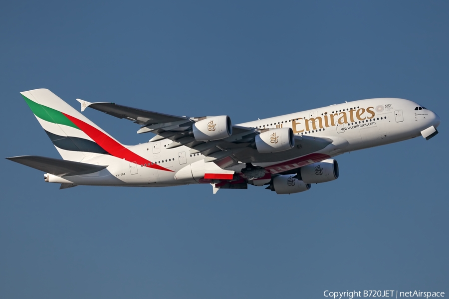 Emirates Airbus A380-861 (A6-EDM) | Photo 368980