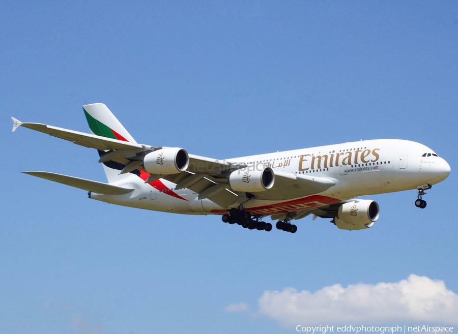 Emirates Airbus A380-861 (A6-EDM) | Photo 577721
