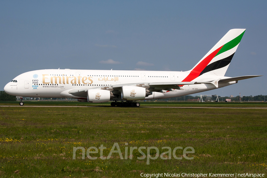Emirates Airbus A380-861 (A6-EDO) | Photo 161132