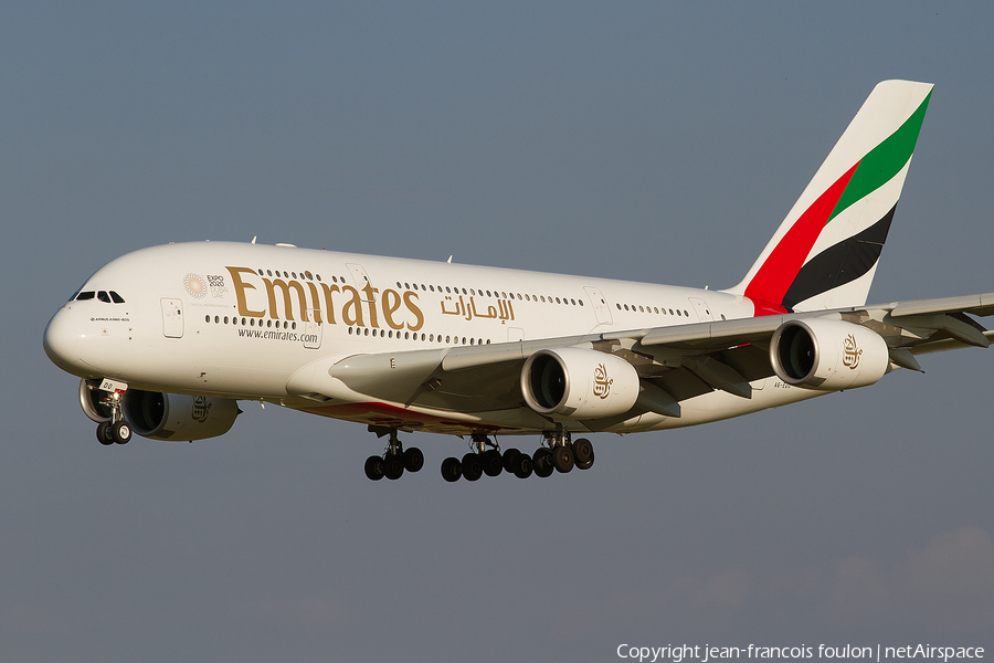 Emirates Airbus A380-861 (A6-EDO) | Photo 270402
