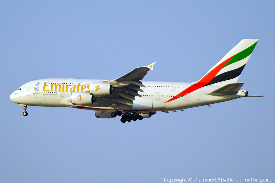 Emirates Airbus A380-861 (A6-EDP) | Photo 123851