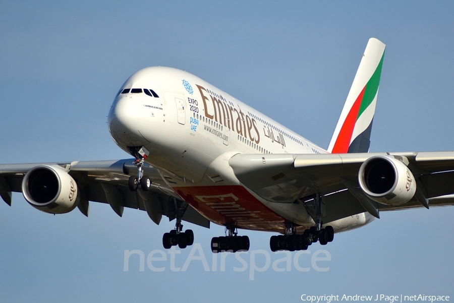 Emirates Airbus A380-861 (A6-EDP) | Photo 43623