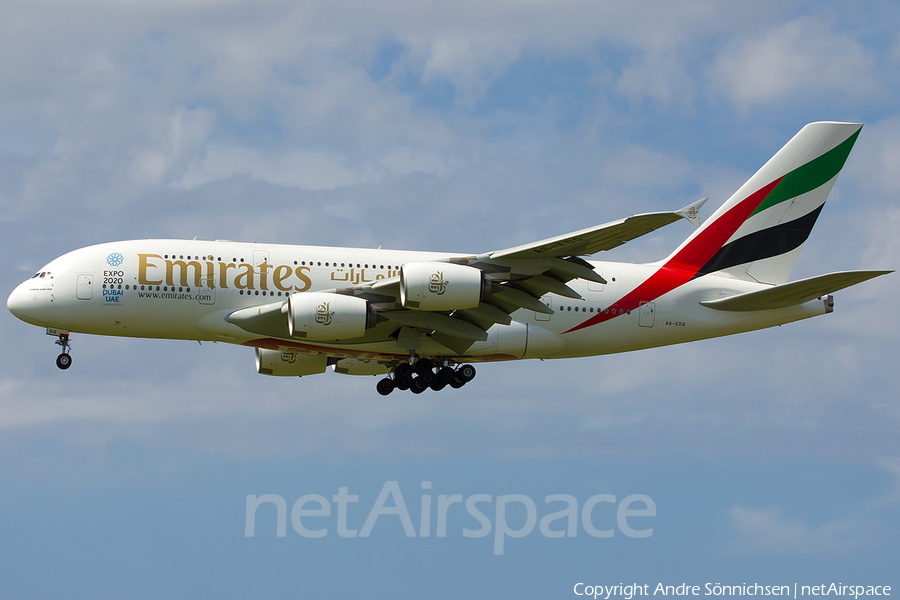 Emirates Airbus A380-861 (A6-EDQ) | Photo 30202