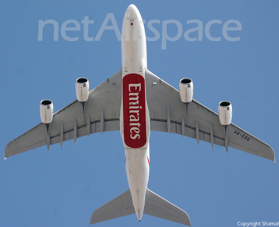 Emirates Airbus A380-861 (A6-EDQ) | Photo 85181
