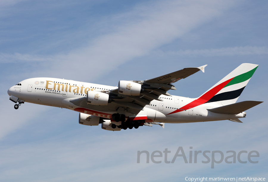 Emirates Airbus A380-861 (A6-EDQ) | Photo 258841