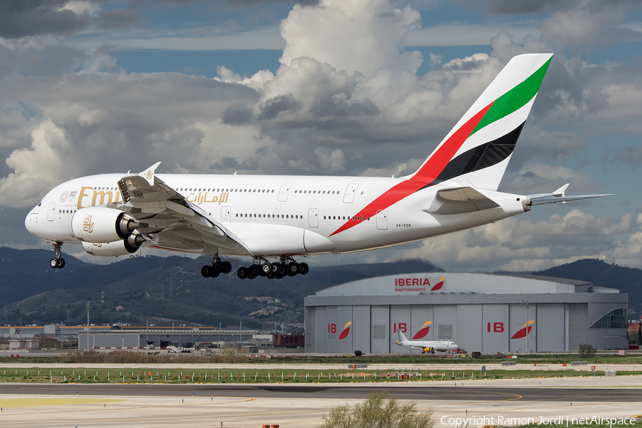 Emirates Airbus A380-841 (A6-EDR) | Photo 232872