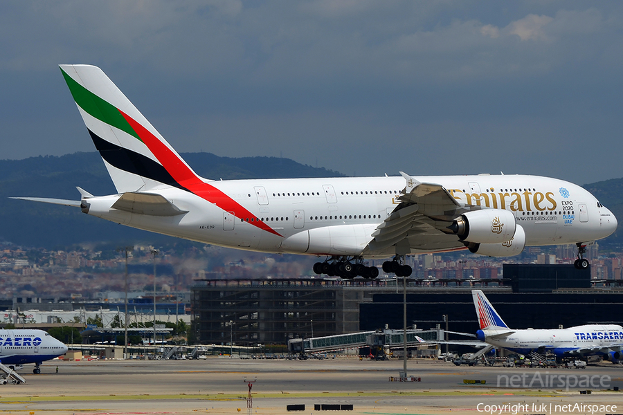 Emirates Airbus A380-841 (A6-EDR) | Photo 279848