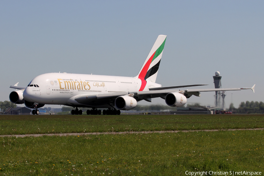 Emirates Airbus A380-861 (A6-EDS) | Photo 243701