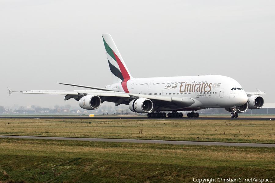 Emirates Airbus A380-861 (A6-EDS) | Photo 365829