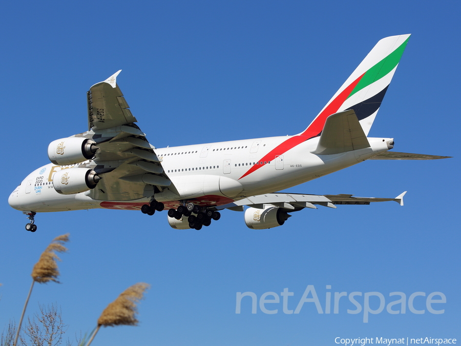 Emirates Airbus A380-861 (A6-EDS) | Photo 160151