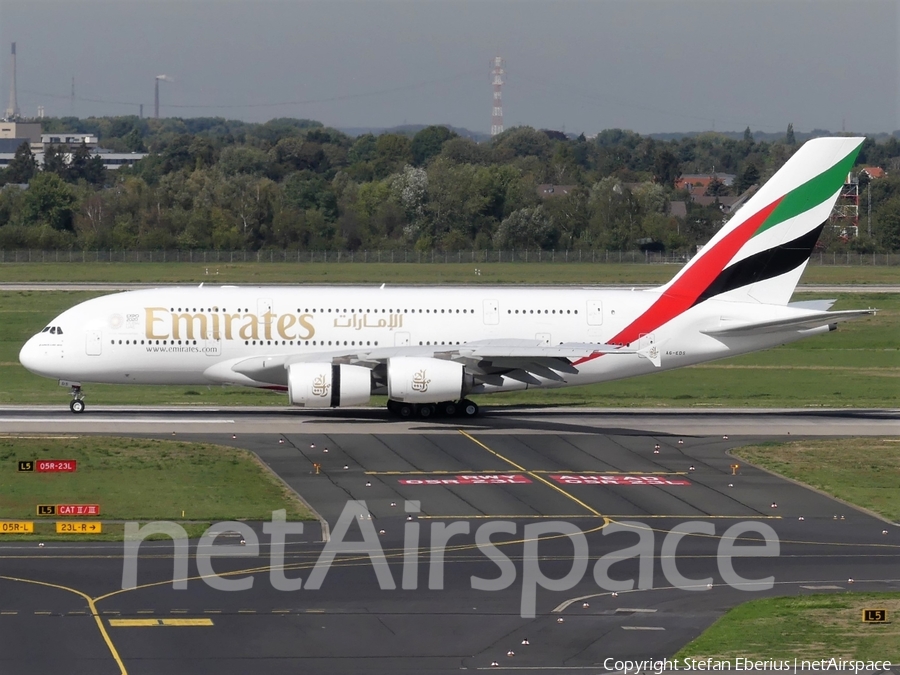 Emirates Airbus A380-861 (A6-EDS) | Photo 264605