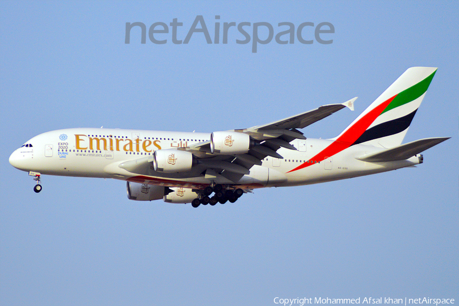 Emirates Airbus A380-861 (A6-EDS) | Photo 118228