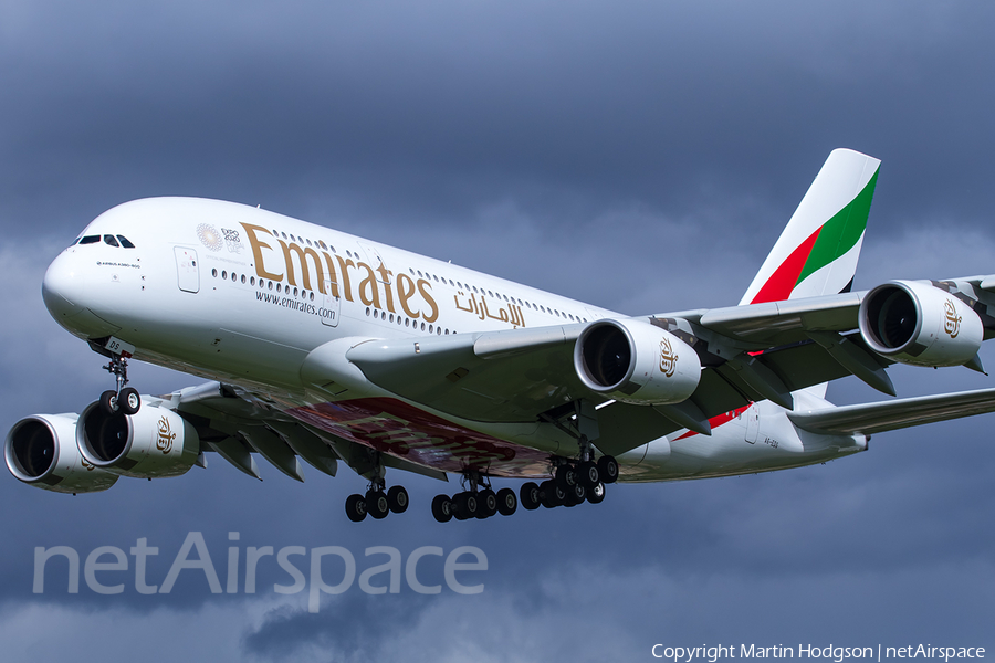 Emirates Airbus A380-861 (A6-EDS) | Photo 248093