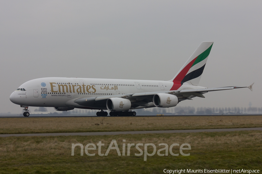 Emirates Airbus A380-861 (A6-EDT) | Photo 42602