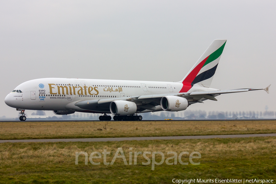 Emirates Airbus A380-861 (A6-EDT) | Photo 91929