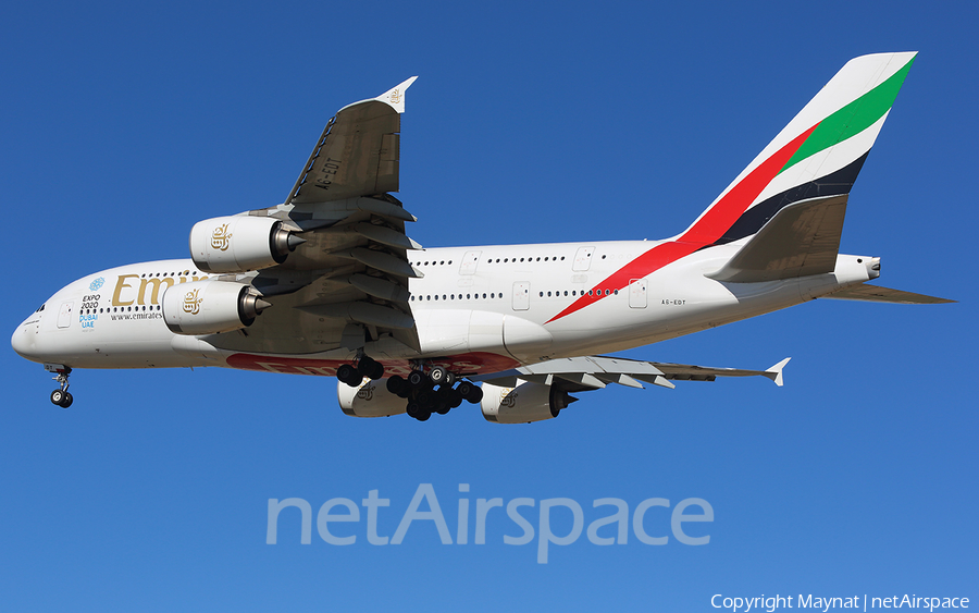 Emirates Airbus A380-861 (A6-EDT) | Photo 286603