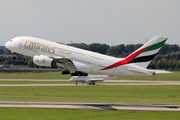 Emirates Airbus A380-861 (A6-EDT) at  Dusseldorf - International, Germany