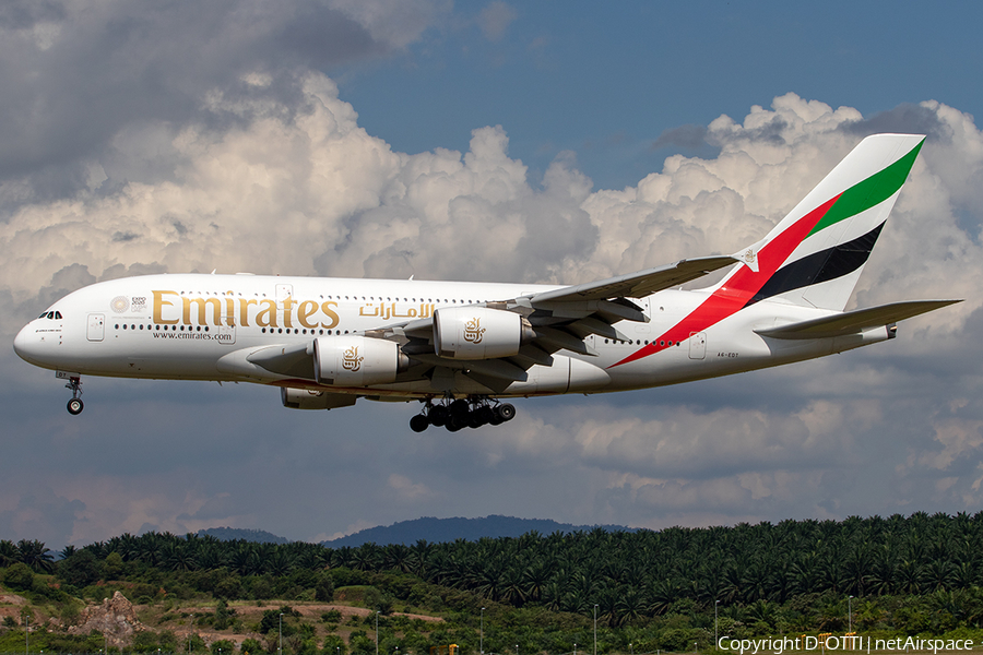 Emirates Airbus A380-861 (A6-EDT) | Photo 284602