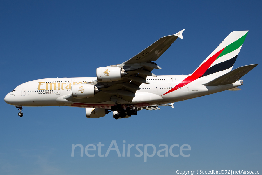 Emirates Airbus A380-861 (A6-EDT) | Photo 24257