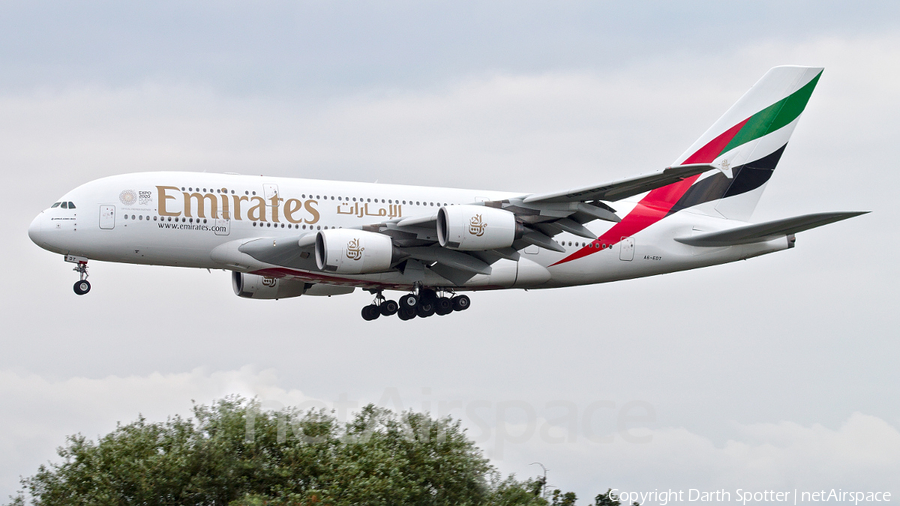 Emirates Airbus A380-861 (A6-EDT) | Photo 263889