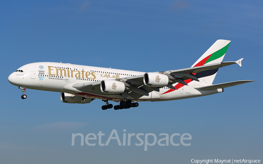 Emirates Airbus A380-861 (A6-EDU) | Photo 262198