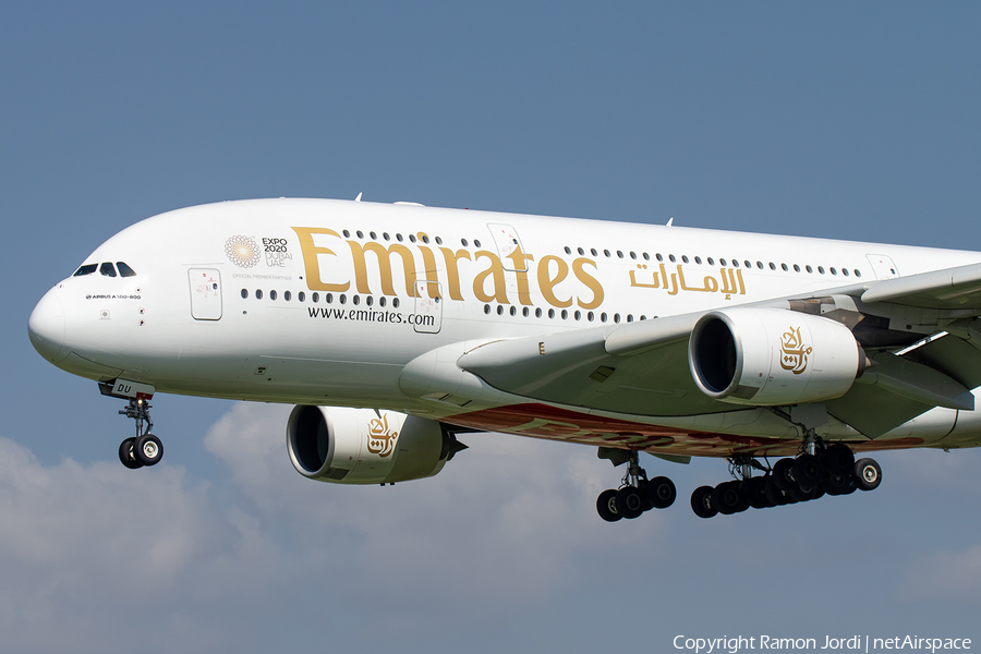 Emirates Airbus A380-861 (A6-EDU) | Photo 264896