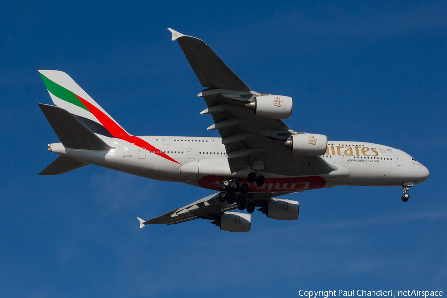 Emirates Airbus A380-861 (A6-EDU) | Photo 224062